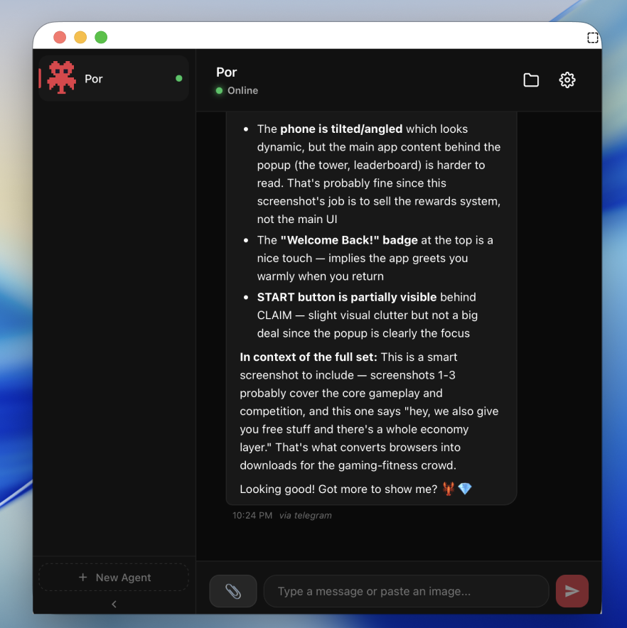 ClawBox Chat Interface