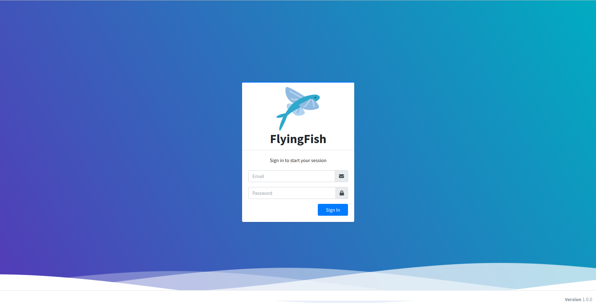 Login page