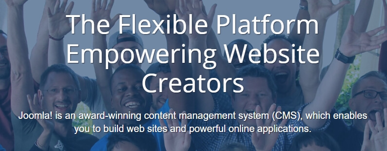 Mejores cms: Página de Joomla.