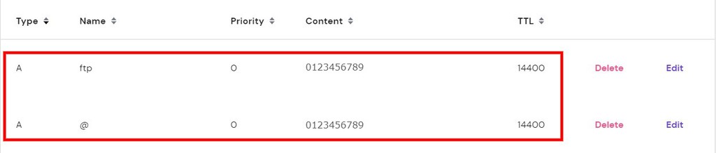 Check your domain's A record via DNS Zone Editor